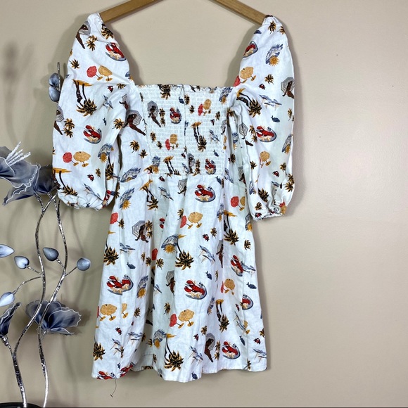 ❗️SOLD❗️Reformation Hampstead Linen Dress Tropez - Picture 10 of 10